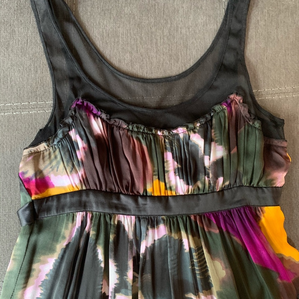 BEBE maxi silk dress size XSmall